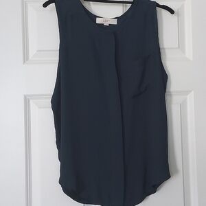 LOFT mixed media blouse